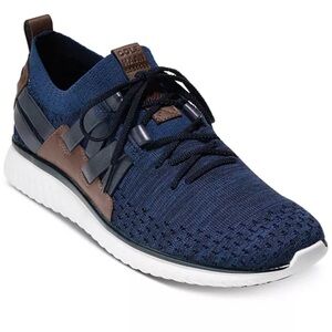 Cole Haan Navy Ink GrandMotion Stitchlite Woven Sneakers Size 9.5 US $205